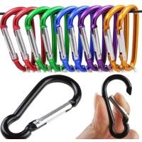 ราคา Aluminum Carabiner ตะขอปีนเขาชนิด D สำหรับการเดินป่าแบกเป้ขวดน้ำแขวนหัวเข็มขัดพวงกุญแจ (21701296233)