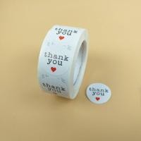 ราคา สติ๊กเกอร์ขอบคุณ Thank you Sticker สติ๊กเกอร์สำเร็จรูป ติดกล่อง ฉลากสินค้า ถุงขนม 500 ดวง ม้วน (15689687335)