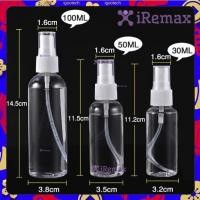 ราคา 3ขนาด iRemax ขวดสเปรย์พลาสติกใส แบบพกพา ขนาด 30ml 50ml 100ml ขวดสเปรย์เปล่า ขวดสเปรย์ใส ขวดสเปรย์พลาสติก ขวดสเปรย์ (15981094112)