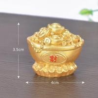 ราคา JT Garden A008 ตุ๊กตาจิ๋ว ตุ๊กตุ่นจิ๋ว แต่งบ้าน ตกแต่งสวนถาด ชุดมั่งมีศรีสุข เงิน ทอง (16934154135)