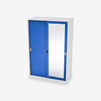 ราคา LUCKY WORLD ตู้เสื้อผ้าบานทึบ-กระจกเงา รุ่น KVS-126K