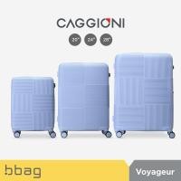 ราคา bbag shop CAGGIONI กระเป๋าเดินทาง รุ่นโวยาจเจอร์ Voyageur 15082 สีสโมค ดำ ชมพู ฟ้า วัสดุโพลีคาบอเนต PC มีช่องซิปขยาย 4 ล้อ หมุนได้ 360 องศา รหัสล๊อค TSA กระเป๋าเดินทางล้อลาก คาจีโอนี่ (21564768165)