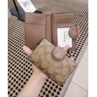 ราคา กระเป๋าสตางค์ COACH C0082 MEDIUM CORNER ZIP WALLET IN SIGNATURE CANVAS (15791648146)