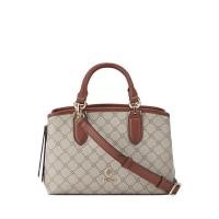 ราคา NINE WEST รุ่น SAOIRSE NGG133105 กระเป๋าสะพายข้าง โลโก้สีเบจ สีมะฮอกกานี่ (20951554936)
