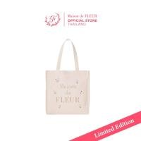 ราคา NEW Collection Maison de FLEUR Tulip Embroidered Canvas Tote Bag (21484519420)