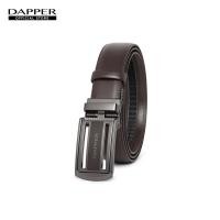 ราคา DAPPER เข็มขัดหนังแท้ ปรับสายได้ Ratchet Belt with Matte Automatic Buckle สีน้ำตาล (21688889649)