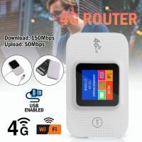 ราคา จัดส่งใน24H เราเตอร์ใส่ซิม 4G Pocket WiFi 150Mbps ไวไฟพกพา 4G Router ใส่ซิม โมบายไวไฟ ได้ทุกค่าย AIS DTAC รับประกัน (21837188041)