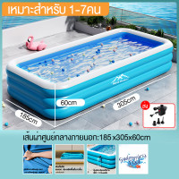 ราคา WTHB สระน้ำเป่าลม สระน้ำเป่าลม 3 เมตร 3 ชั้น สระน้ำขนาดใหญ่ สระน้ำครอบครัว 2 เมตร สระว่ายน้ำเป่าลม 1 2ชั้น สระว่ายน้ำเด็ก Swimming Pool (21841643729)