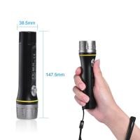 ราคา กันน้ำลึก100เมตรไฟฉายดำน้ำ1000ลูเมนสว่างไฟฉายใต้น้ำไฟดำน้ำพร้อมแบตเตอรี่แบบชาร์จไฟได้และที่ชาร์จสำหรับใต้น้ำ (20167468641)