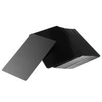 ราคา 100Pcs Black Aluminum Alloy Card Engraving Metal Business Access Business Card Blank 0 22Mm Thickness (20642148738)