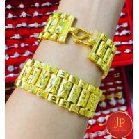 ราคา สร้อยข้อมือทอง เลทข้อมือทองน้ำหนัก 5 บาท ทองชุบ ทองหุ้ม สวยเสมือนจริง JPgoldjewelry (16460432503)