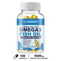 ราคา ผลิตภัณฑ์เสริมอาหารน้ำมันปลา มี EPA และ DHA บำรุงข้อต่อ สายตา สมอง และผิวหนัง 30 60 120 (21759197626)