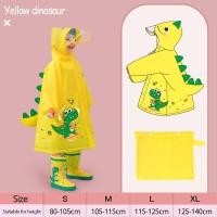 ราคา เสื้อกันฝนของเด็ก เสื้อกันฝนลายการ์ตูน Kids rainwear เสื้อกันฝนลายปลาฉลาม Rainwear พร้อมกระเป๋าหนังสือ (20510224243)