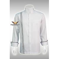 ราคา เสื้อกุ๊ก เสื้อเชฟ ชุดเชฟ เสื้อพ่อครัว อ๊อกฟอร์ด แขนยาว (10916061364)