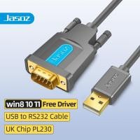 ราคา Jasoz USB 2 0 Male to RS232 DB9 Male 60Mbps Serial Cable Adapter with Gold Plated 9 Pin Connector (21527546511)