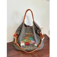 ราคา กระเป๋าถือปักลายหมาชิบะลายแมวเหมียวน่ารักแบบเดียวกับกลมสูงเป็นมิตรกับสิ่งแวดล้อมกระเป๋าผ้าไนลอนปักลายแบบใหม่กระเป๋าสะพายไหล่ข้างเดียว (21535641301)