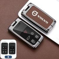 ราคา ปลอกหุ้มกุญแจหนังอัลลอยของ Volvo เคสกุญแจรถยนต์หุ้มด้วยหนังสังกะสีผสมห่อเคสสมาร์ทคีย์ป้องกันการล็อคปีนเขากันร่วงสำหรับ Volvo XC60 S60 S80 XC90 V60 C40 XC40 (21432262227)