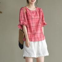 ราคา LH Sunday เสื้อคอจีนลายสก็อตแต่งกระดุมหน้า งานเรียบง่ายแมทซ์ได้ทุกโอกาส เหมาะกับทุกวัยเลยน้าา (13722436284)