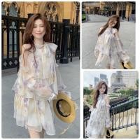 ราคา เดรสสั้นงานแต่งระบายชั้นๆ แขนยาว เว้าไหล่ สุดน่ารัก หวานละมุล สาวๆ ห้ามพลาดน้า มั่กๆๆๆ แท็ก ypy ผ้าดี้ดี มีซับใน (21676629367)
