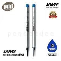 ราคา 2 ชิ้น LAMY M63 ไส้ปากกาลามี่ โรลเลอร์บอล หมึกดำ น้ำเงิน 2 pcs LAMY M63 Rollerball Pen Refill Black Blue Ink (661384062)