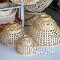 ราคา บ้านหวาย โคมไฟไม้ไผ่สาน ทรงสุ่ม (21697622699)