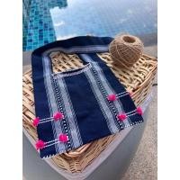 ราคา ย่ามทอมือไซส์มินิ 8 8 สีน้ำเงิน Indigo ปอมชมพู ย่ามพื้นเมือง ย่ามชาวเขา ย่ามกะเหรี่ยง ย่ามแฮนด์เมด กระเป๋าย่าม (21401370458)