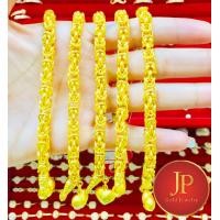 ราคา สร้อยข้อมือลายมีนา น้ำหนัก1บาท 2บาท ทองหุ้ม ทองชุบ สวยเสมือนจริง JPjewelry (21346761737)