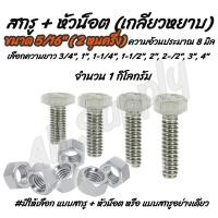 ราคา น็อตกิโล หุน 1 KG ชุบ 5 16 2หุนครึ่ง เลือกยาว 3 4 1 1 1 4 1 1 2 2 2 1 2 3 4 เกลียวหยาบ สกรูกิโล สกรูน็อตกิโล สกรูหุน น็อตหุน หัวหกเหลี่ยม น็อตก่อสร้าง สกรูหกเหลี่ยม สกรู น็อต (7508620190)