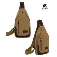ราคา กระเป๋าคาดอก F161 กระเป๋าผู้ชาย กระเป๋าสะพายข้าง ผ้าแคนวาส แฟชั่น Fashion bag คุณภาพดี (21432212203)