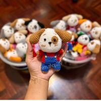ราคา พวงกุญแจตุ๊กตาไหมพรมถักHandmade น้องหมาสูง 5นิ้ว 5 3นิ้ว (21798395143)
