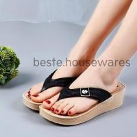 ราคา รองเท้าหูคีบ รองเท้าแตะยางสาน นิ่มมาก แฟชั่น ส้นสูง (21602816233)