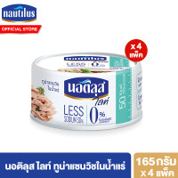 ราคา แพ็ก 4 นอติลุส ปลาทูน่ากระป๋อง 165 185 กรัม (21612414323)