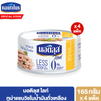 ราคา แพ็ก 4 นอติลุส ปลาทูน่ากระป๋อง 165 185 กรัม (21612414325)