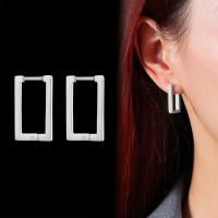 ราคา Vnox Gold Silver Bohemian เงินแฟชั่นผู้หญิงเรขาคณิต Square Hoops ต่างหูหญิงเครื่องประดับของขวัญสแตนเลส (9106595049)