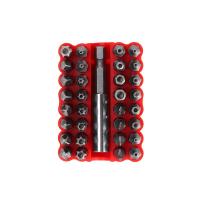 ราคา 33 ชิ้นหลักฐานการงัดแงะ Bits Hex Star Spanner สกรู Hex Bit Set 1 4 Magnetic Holder (21696904938)