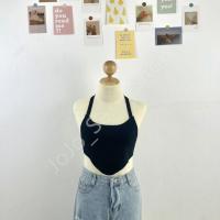 ราคา เสื้อถักไหมพรม สายเดี่ยวโชว์หลัง ผูกคอผูกหลัง เล่นน้ำสงกรานต์ เที่ยวทะเล ทรูพีช แซบๆ ZZSLBSU (21562794574)