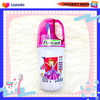 ราคา ชุดแปรงฟันสำหรับเด็กฟลูโอคารีล แปรงสีฟัน ยาสีฟัน แก้วบ้วนปากพร้อมฝาครอบ ลายเบนเทนและโซเฟีย Brushing Set (16638343586)