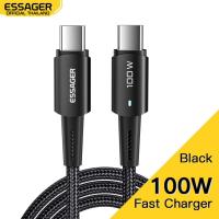 ราคา ESSAGER Charger สายชาร์จ อุปกรณ์ชาร์จไฟ หัวชาร์จ หัวชาร์จเร็ว Essager สายชาร์จเร็ว สายชาร์จ Type C to Type C 100W 60W ยาว 1 m (20114809207)