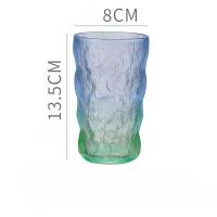 ราคา แก้ว แก้วน้ำดื่ม มีลาย สีใส สีฟ้า จับถนัดมือ แบบหนา มีลาย ลายดอกไม้ ลายเปลือกไม้ พร้อมส่ง (20319466680)