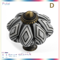 ราคา Fulai ลูกบิดประตูเซรามิควินเทจสำหรับลิ้นชักตู้ตู้เสื้อผ้าตู้เสื้อผ้า (21377848969)