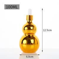 ราคา Gold Dropper Bottle Glass Gourd Dropper Bottle Perfume Bottle Essential Oil Dropper Bottle Dropper Bottle Bottle (19544569843)