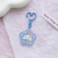 ราคา Sanrio พวงกุญแจพวงกุญแจรถน่ารัก Cinnamoroll Luminous แบบพกพาจี้อุปกรณ์เสริมอะคริลิคพวงกุญแจ Cinnamoroll Quicksand Sequins Luminous แบบพกพาจี้อุปกรณ์เสริม (21436685368)