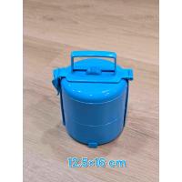 ราคา ปิ่นโต กลม 2 ชั้น ปิ่นโตพลาสติก ปิ่นโตใส่อาหาร มีหูหิ้วและตัวล็อค (21763591532)