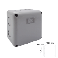 ราคา NANO กล่องกันน้ำสีดำ กล่องกันน้ำสีเทา บล็อกกล่องกันน้ำ 2x4 4x4 6x6 (16289809947)