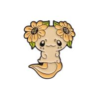 ราคา เข็มกลัดเคลือบรูปสัตว์สัตว์ทะเลน่ารัก Axolotl ปักหมุดชุดสัตว์สีปุ่มโลหะ (21166890822)