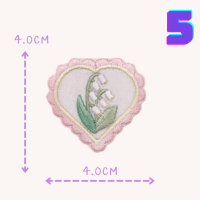 ราคา 10บาททุกชิ้น DIY ตัวรีดติดเสื้อ อาร์มติดเสื้อ ลายหัวใจ ช่อดอกไม้ใช้เตารีดรีดติดลงผ้าได้เลยค่ะง่ายมากๆๆค่ะ (17054281739)