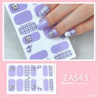 ราคา ZA 14ชิ้น เซ็ตสติกเกอร์ติดเล็บเพื่อความขาวที่เป็นที่นิยมและทันสมัยสติกเกอร์ติดเล็บระดับไฮเอนด์สติ๊กเกอร์ DIY DIY สำหรับหญิงตั้งครรภ์ไม่เป็นพิษกันน้ำและพกพาได้ทนทานทนต่อการสึกหรอและฟิล์มน้ำมันเล็บดึงออ