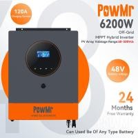 ราคา PowMr 6 2KW Off Grid Hybrid Solar Inverter 48V MPPT Solar Charger Controller 500VDC Hybrid Inverter Support Lifepo4 Battery (21531981460)
