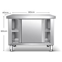 ราคา RAREITEM ชั้นวางของสแตนเลสแท้ ตู้เก็บของในครัว สแตนเลส304 บานสไลด์ (21268200930)