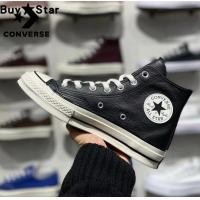 ราคา รองเท้าคอนเวิส Converse Chuck 70s Soft Leather High Top Sneakers ของ แท้ Outdoor Shoes รองเท้าผ้าใบ รองเท้า คอนเวิร์ส คลาสสิค ได้ทั้งชายหญิง แฟชั่นสตรีท ระบายอากาศได้ รองเท้าผ้าใบ (21323578021)